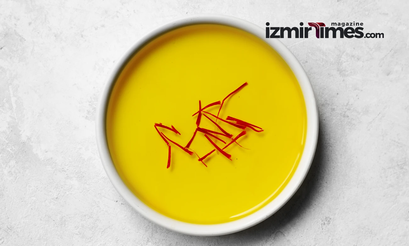 Milk and saffron