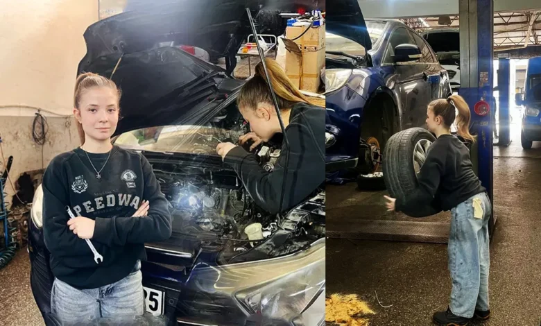 Female Auto Mechanic